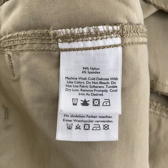 Eddie Bauer Travex Shorts Men's Size 38 Tan Outdoor Hiking Nylon Spandex - Picture 7 of 8